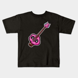 Cupcake Guitar Cartoon Kids T-Shirt